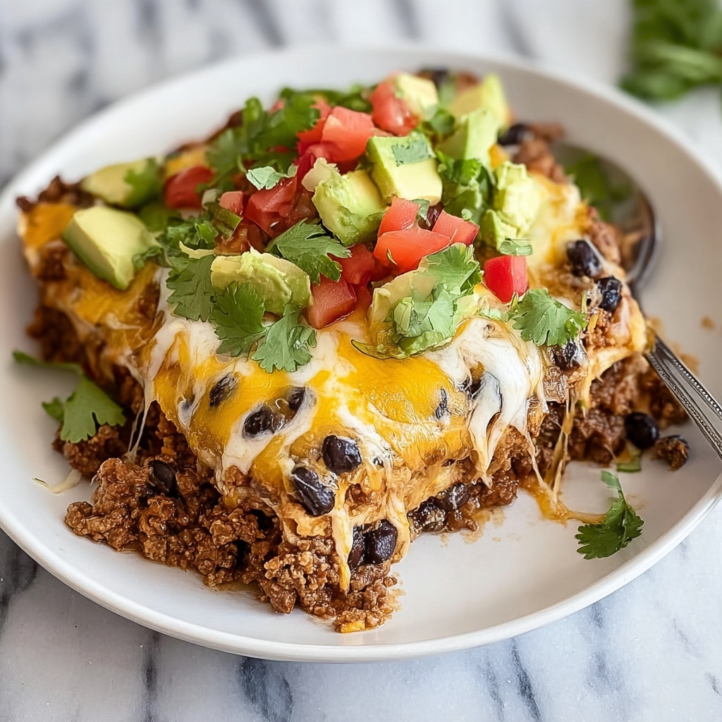 Low Carb Taco Casserole Recipe - Recipe Image