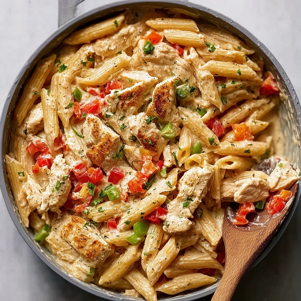 One Pot Creamy Cajun Chicken Pasta Recipe - Recipe Image
