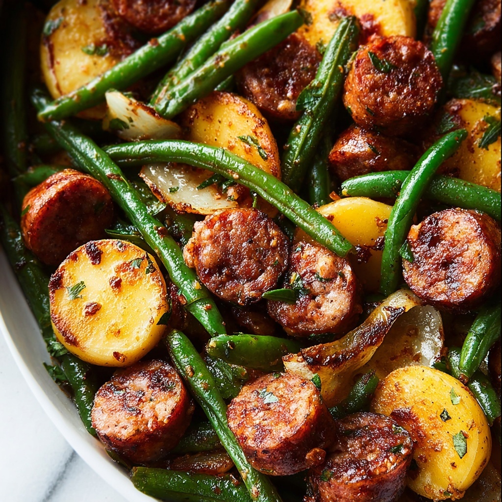 Air Fryer Sausage with Vegetables Recipe - Recipe Image