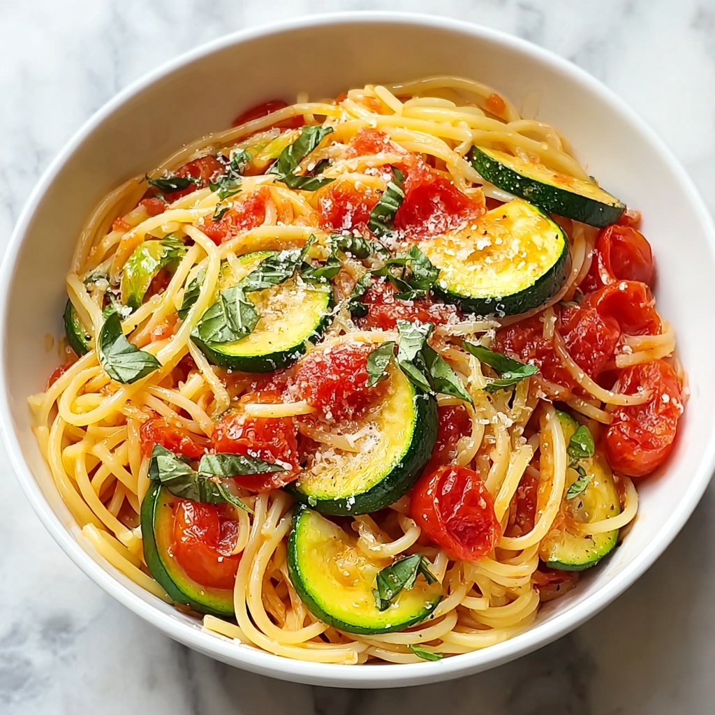 Tomato Zucchini Pasta Recipe - Recipe Image