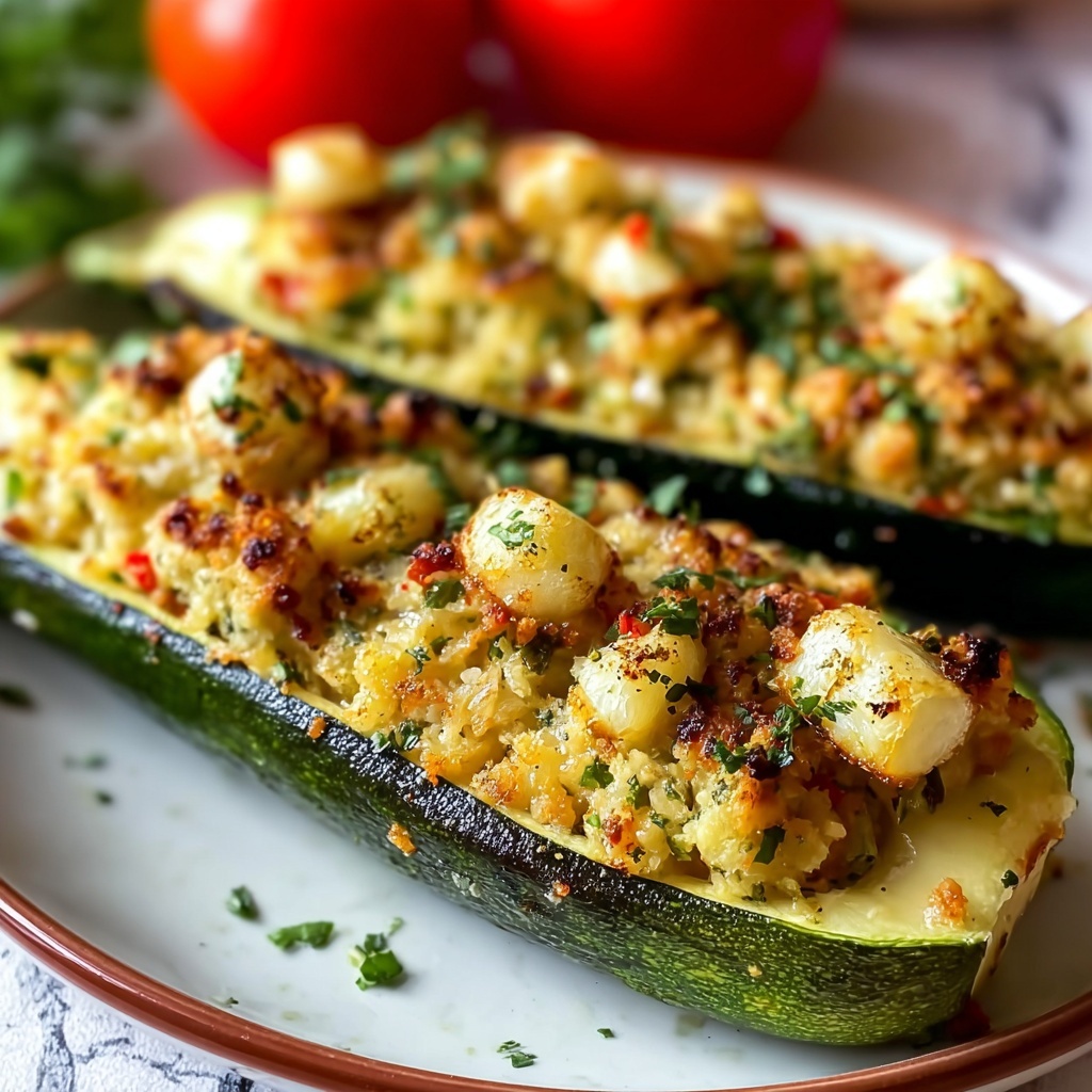 Mediterranean Stuffed Zucchini Recipe - Recipe Image