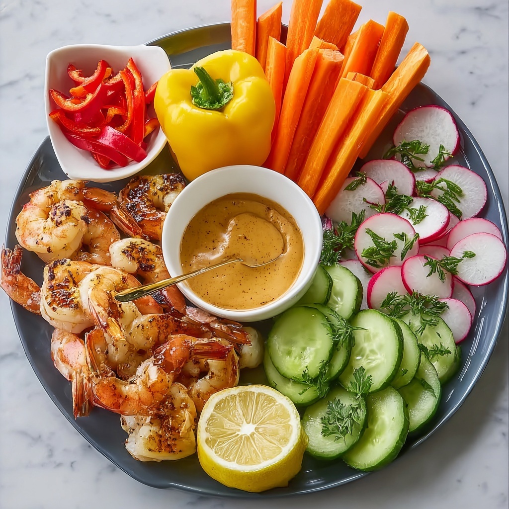 Old Bay Rémoulade with Crudités and Shrimp Recipe - Recipe Image