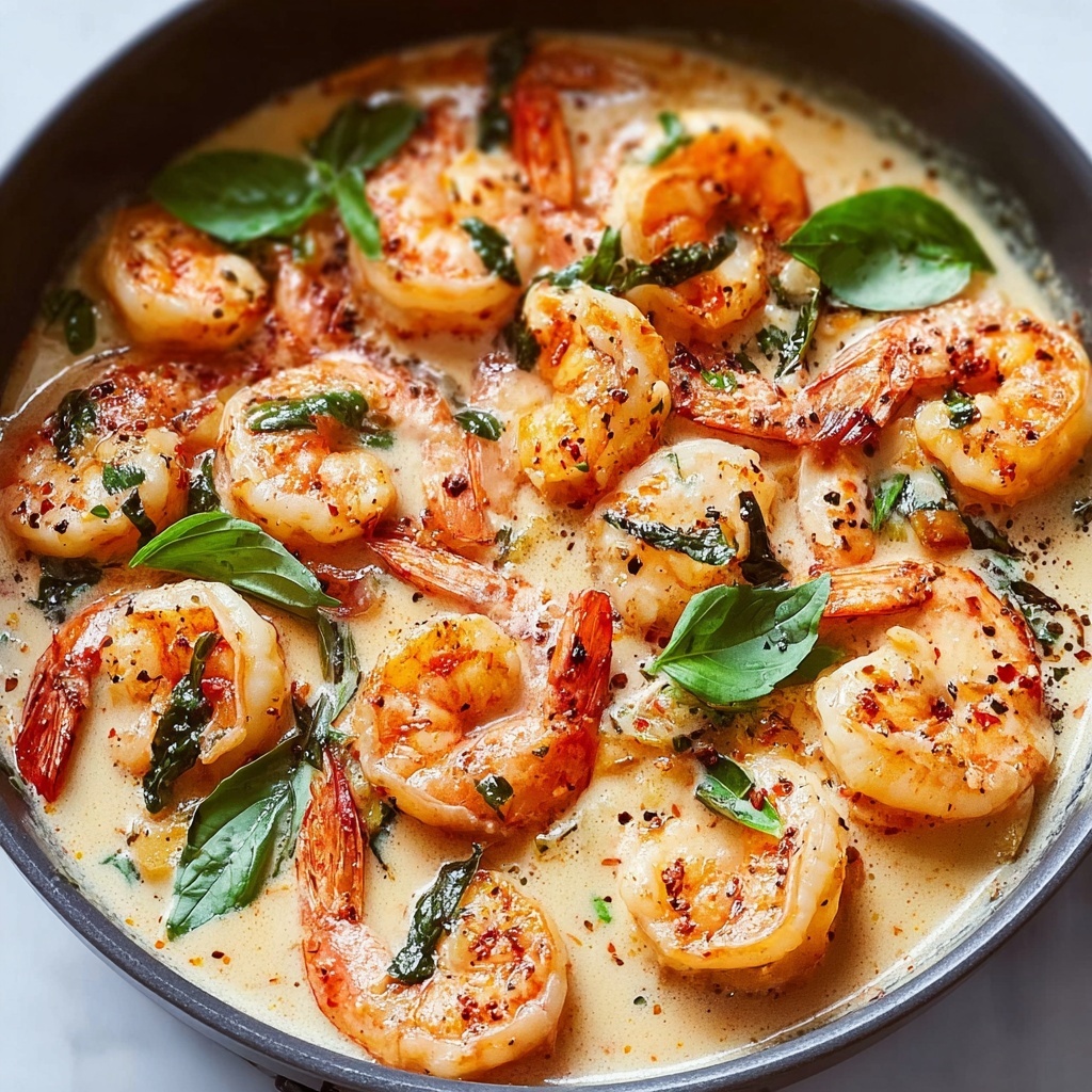 Savory Tuscan Shrimp in Creamy Sauce – 30-Minute Delight Recipe - Recipe Image