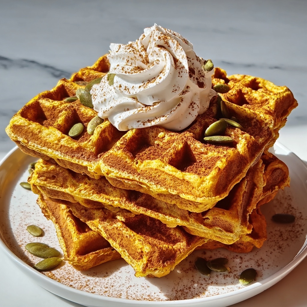 Pumpkin Protein Waffles Recipe - Recipe Image