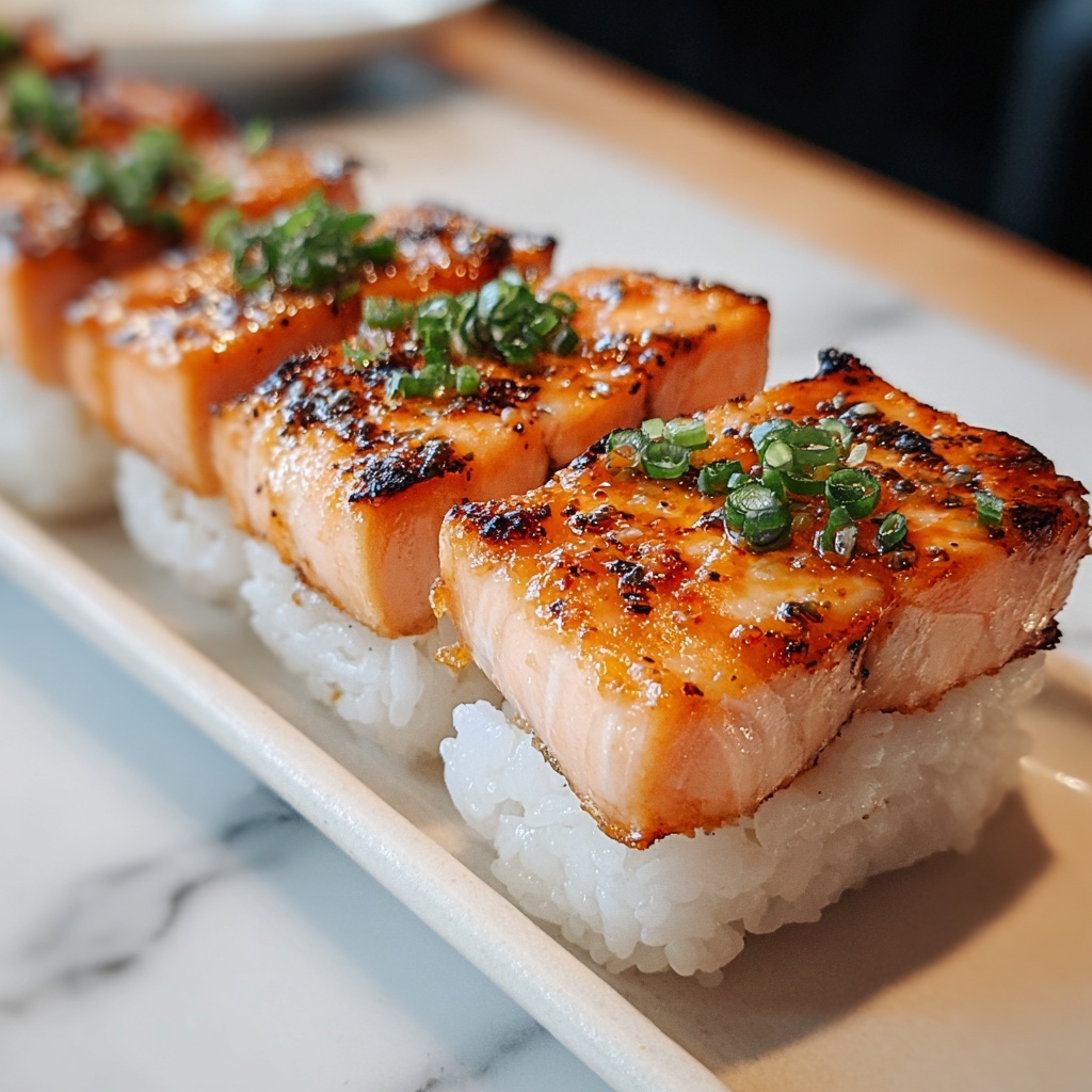 Salmon Crispy Rice with Spicy Mayo and Avocado Recipe - Recipe Image
