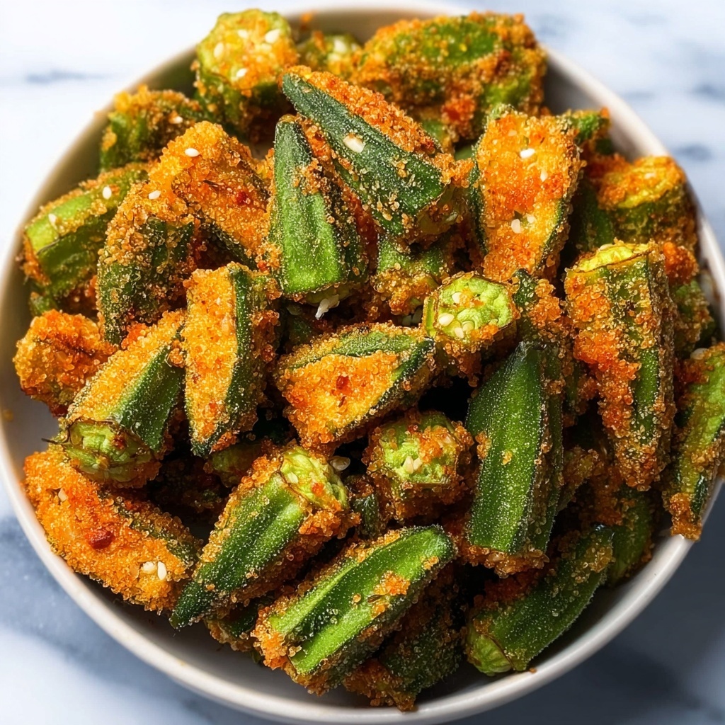 Crispy Air Fryer Okra That Will Change Your Snack Game Recipe - Recipe Image