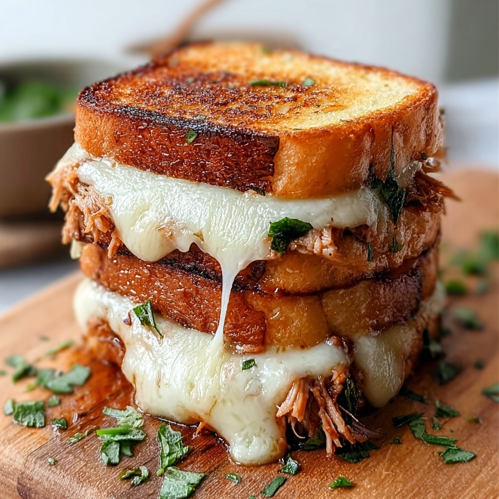 Lazy Chicken Parmesan Grilled Cheese Recipe - Recipe Image