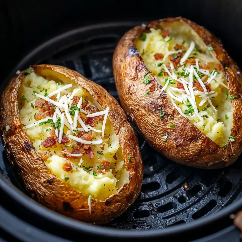 Crispy Air Fryer Baked Potato Recipe - Recipe Image
