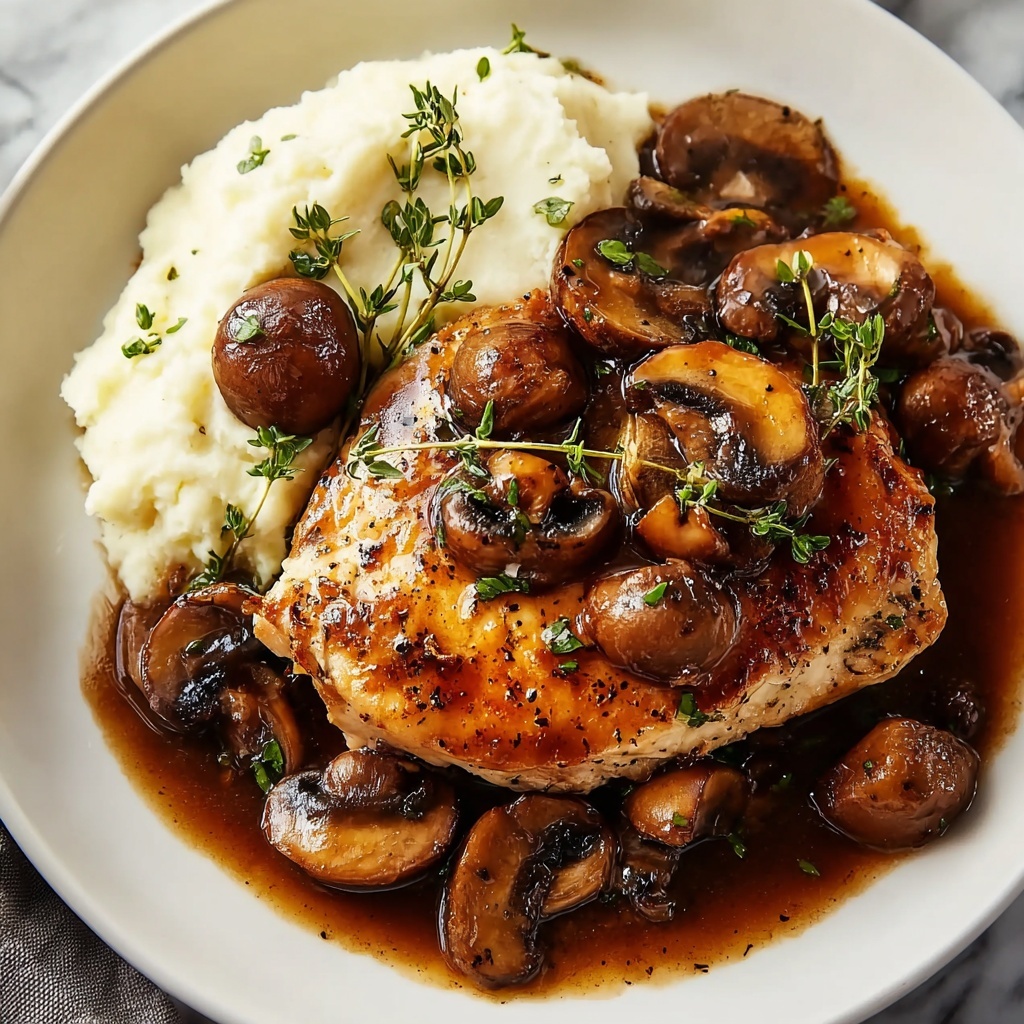 Crockpot Balsamic Chicken with Mushrooms Recipe - Recipe Image