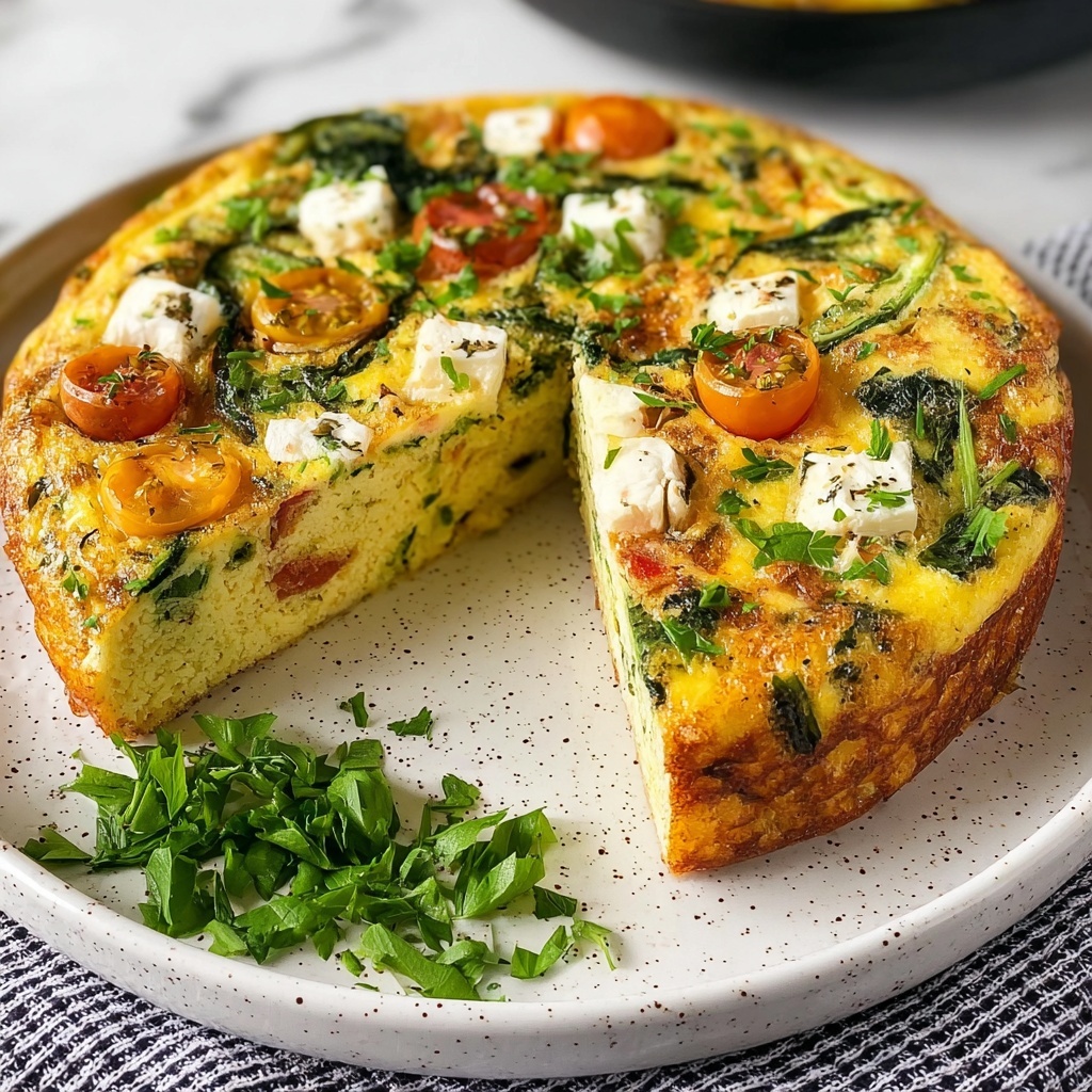 Air Fryer Frittata with Chicken Sausage, Vegetables, and Cheese Recipe - Recipe Image
