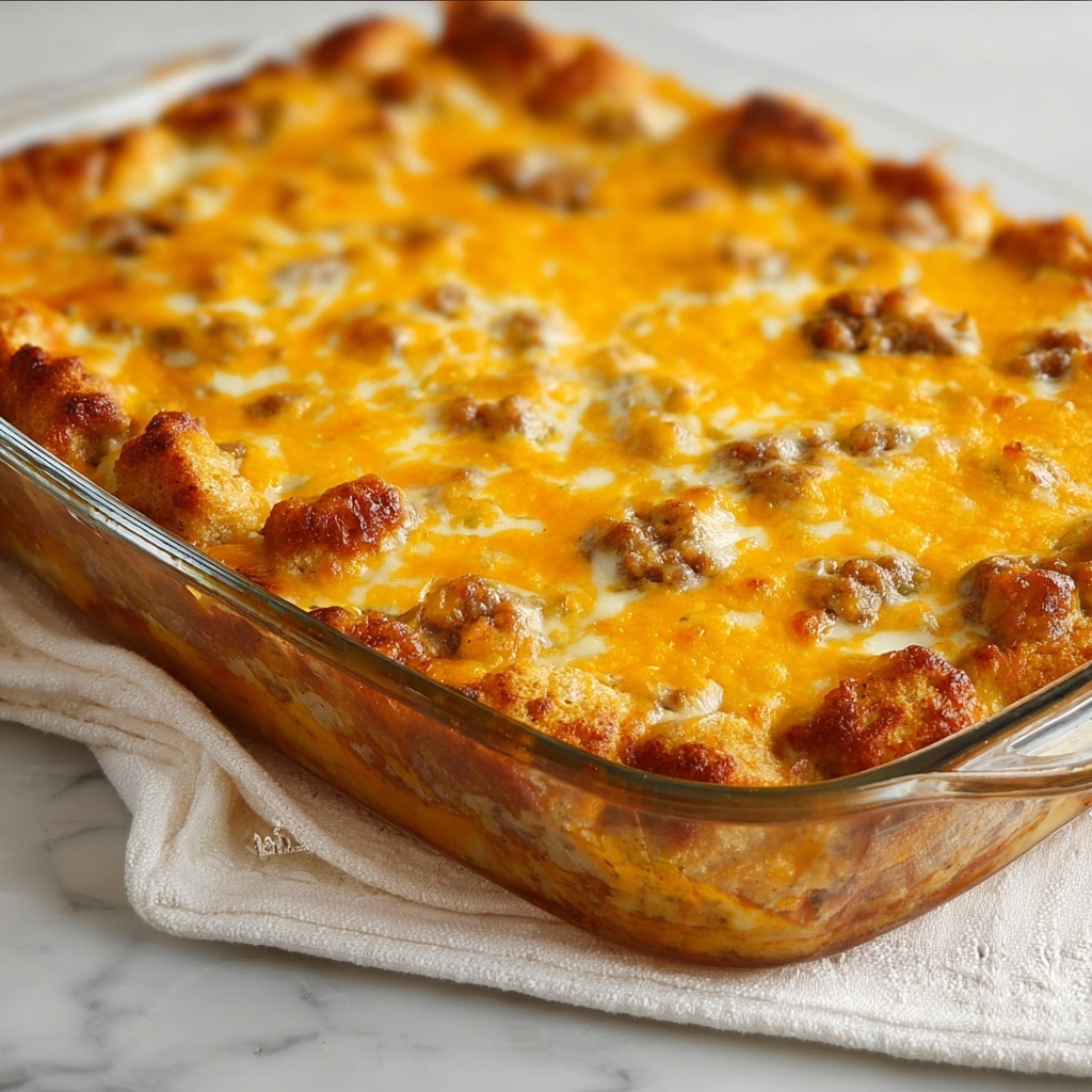 Tater Tot Casserole with Ground Turkey and Cheddar Recipe - Recipe Image