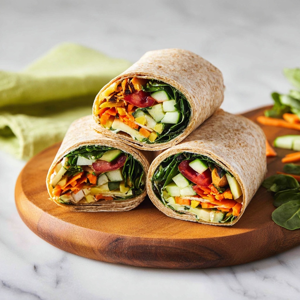 Hummus Veggie Wrap Recipe - Recipe Image