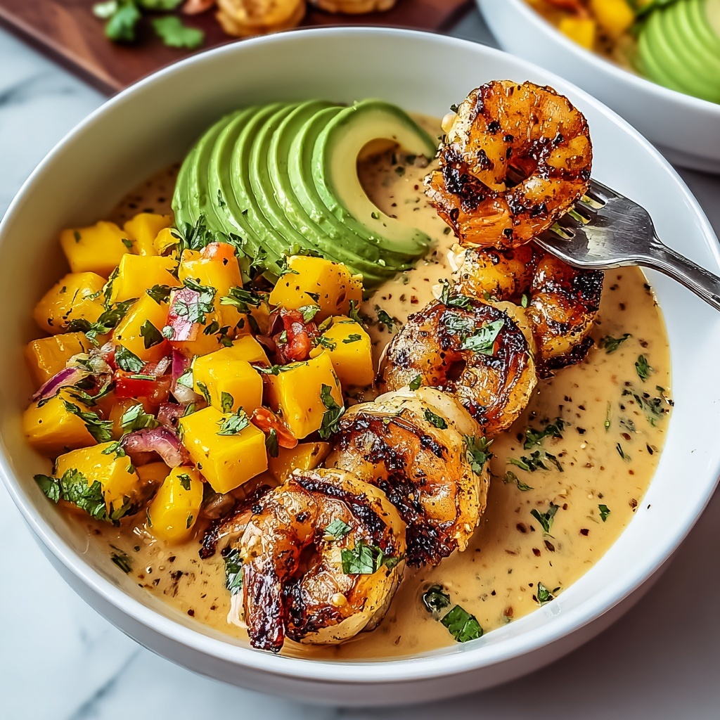 Delightful Shrimp and Avocado Bowls with Mango Salsa Recipe - Recipe Image