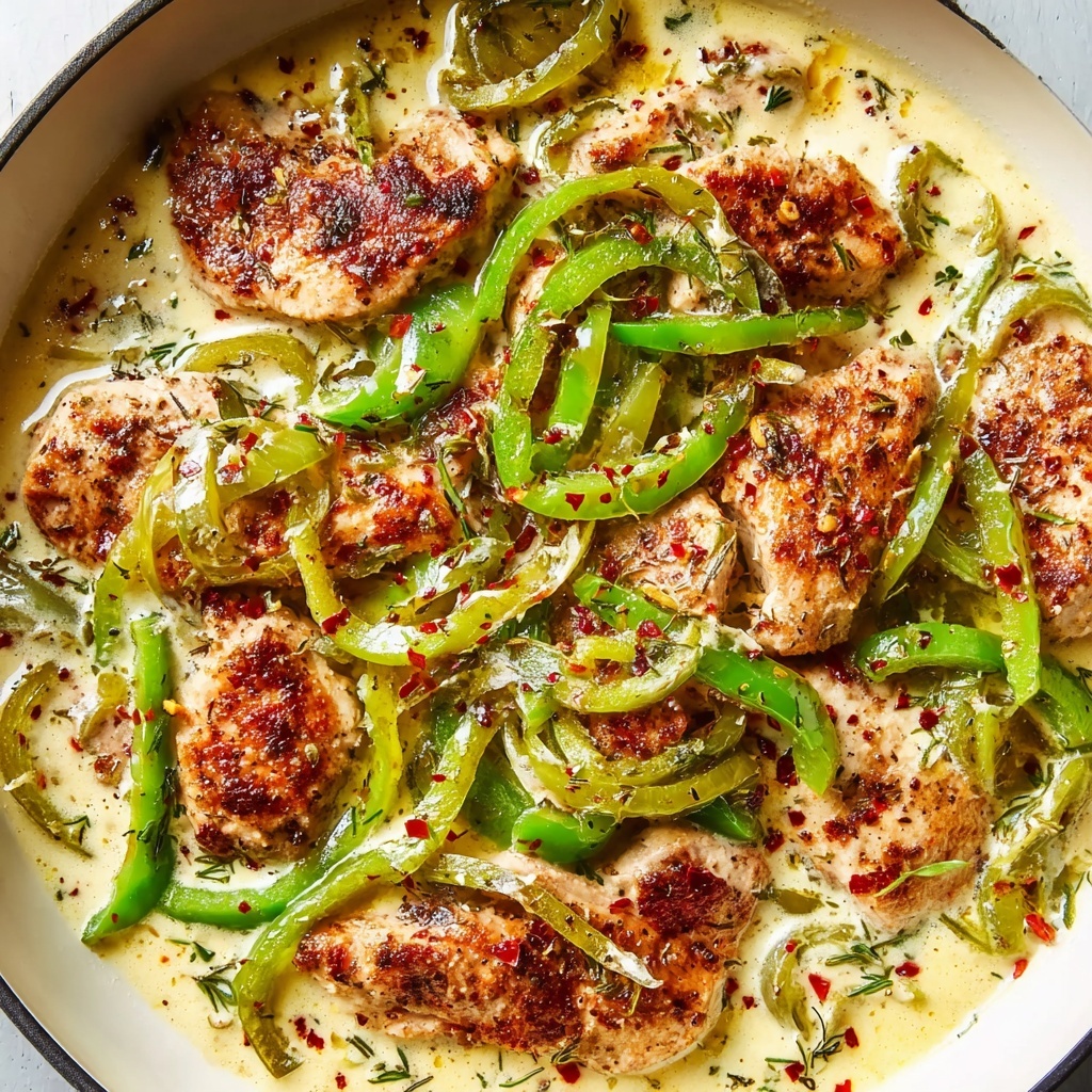 Creamy Pepperoncini Chicken Skillet Recipe - Recipe Image