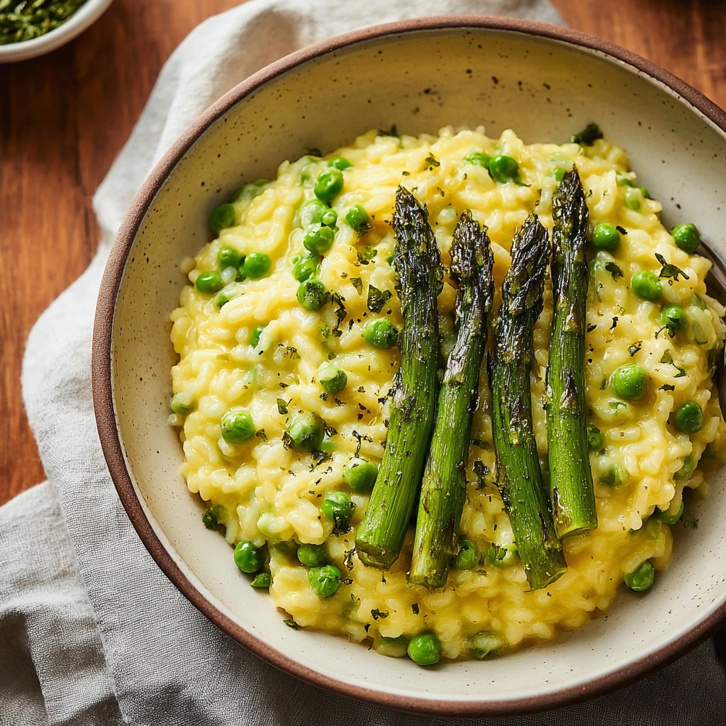 Easy Spring Asparagus Risotto Recipe - Recipe Image