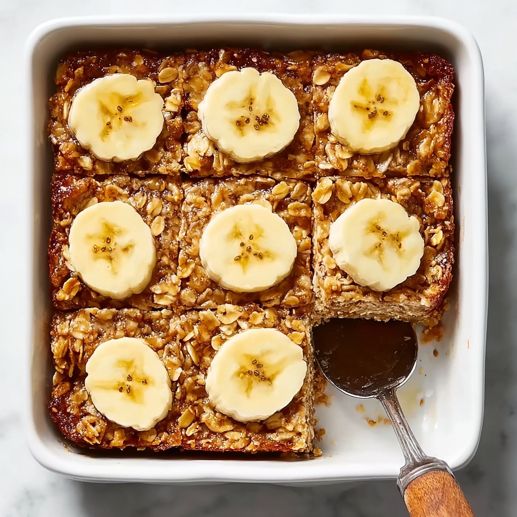 Healthy Banana Baked Oatmeal Recipe - Recipe Image