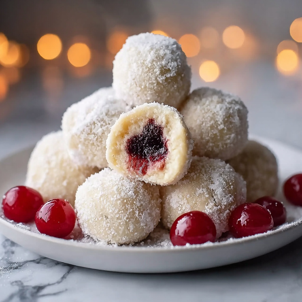 Cherry Snowball Cookies Recipe - Recipe Image
