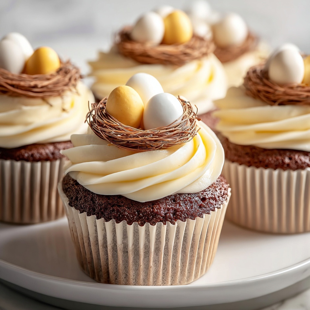 Bird's Nest Cupcakes Recipe - Recipe Image