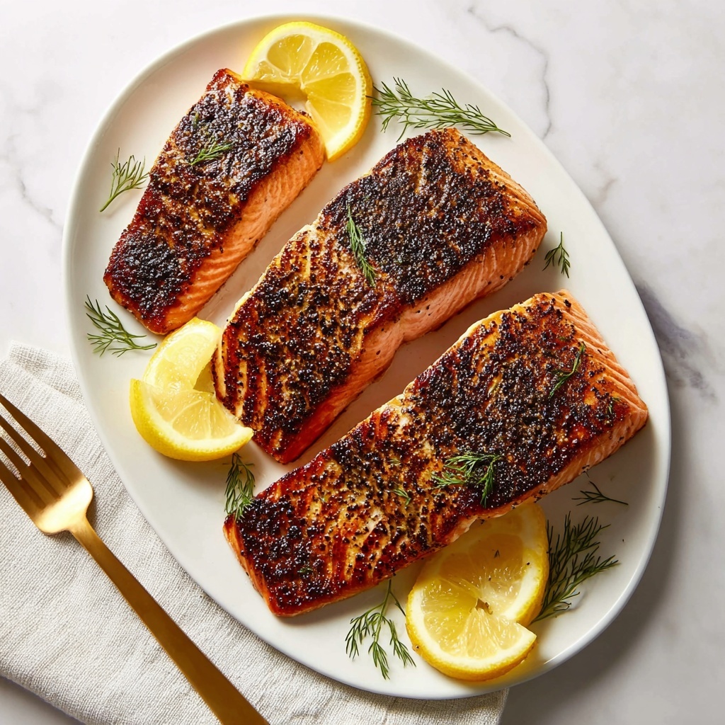 Baked Cajun Salmon with Parmesan Risotto Recipe - Recipe Image