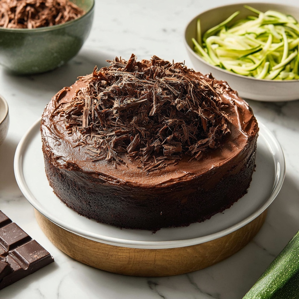 Vegan Chocolate Courgette Cake Recipe - Recipe Image