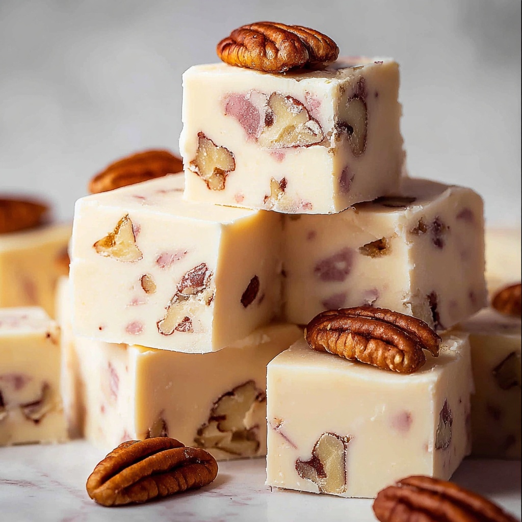 Strawberry Pecan Fudge Recipe - Recipe Image
