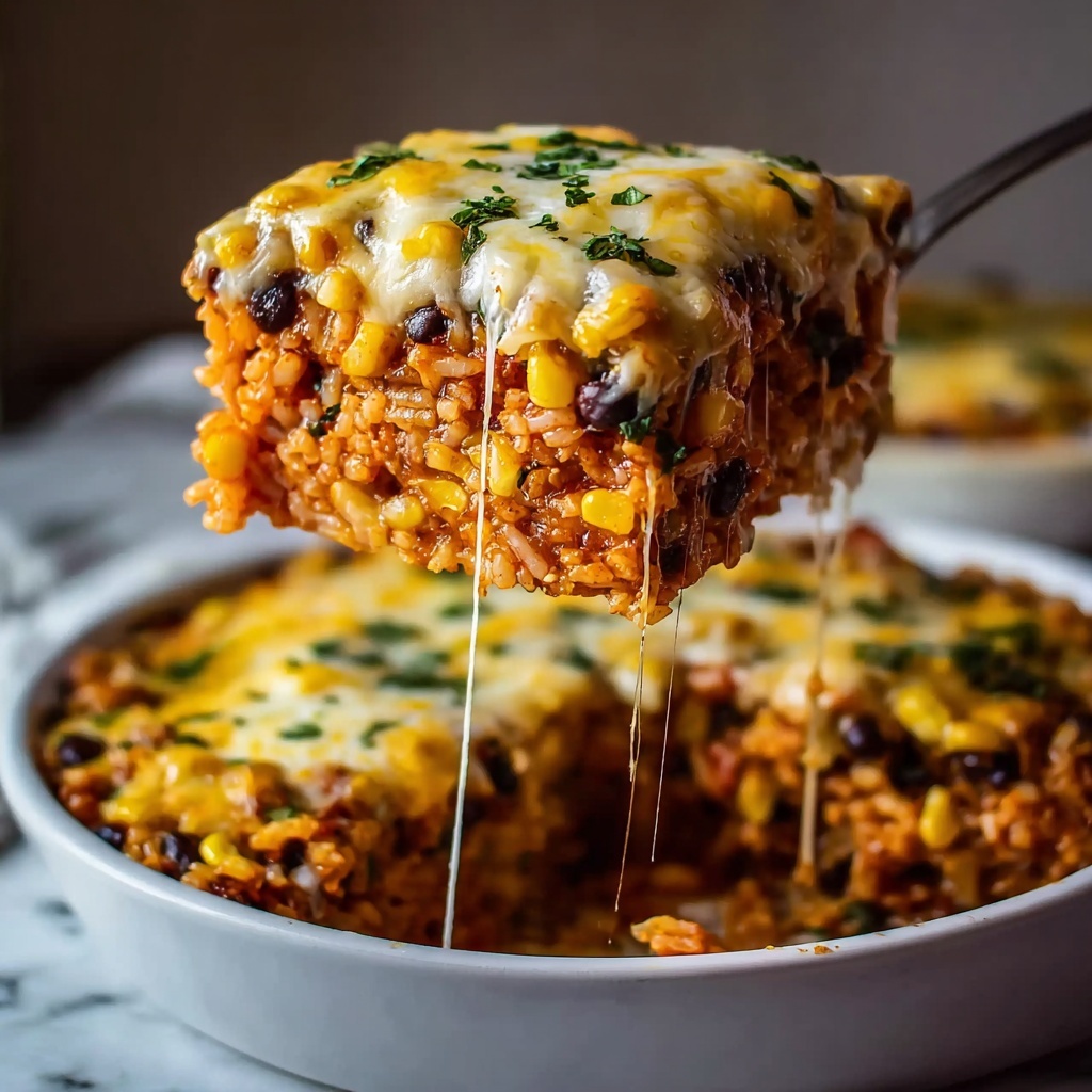 Cheesy Tex Mex Rice Bake Recipe - Recipe Image