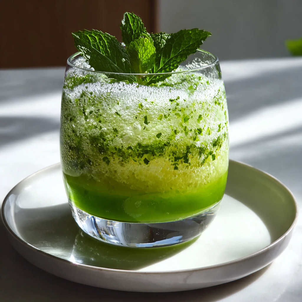 St Patrick's Day Mojito Sherbet Punch Recipe - Recipe Image