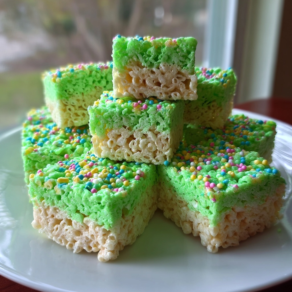 St Patrick's Day Rice Krispies Treats Recipe - Recipe Image