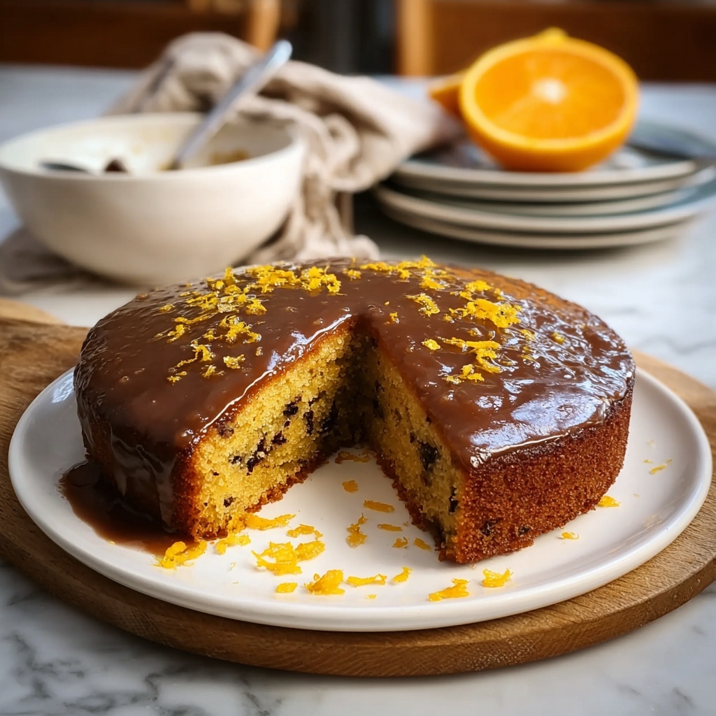 Warm Brown Sugar and Date Cake with Orange Glaze Recipe - Recipe Image