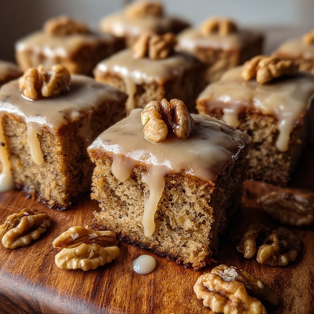 Maple Walnut Blondies Recipe - Recipe Image
