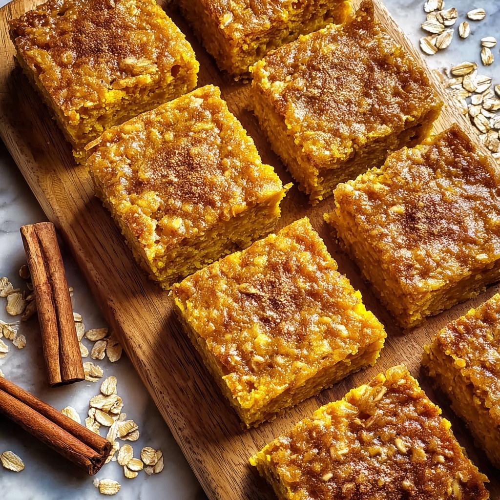 Pumpkin Oatmeal Bars Recipe - Recipe Image