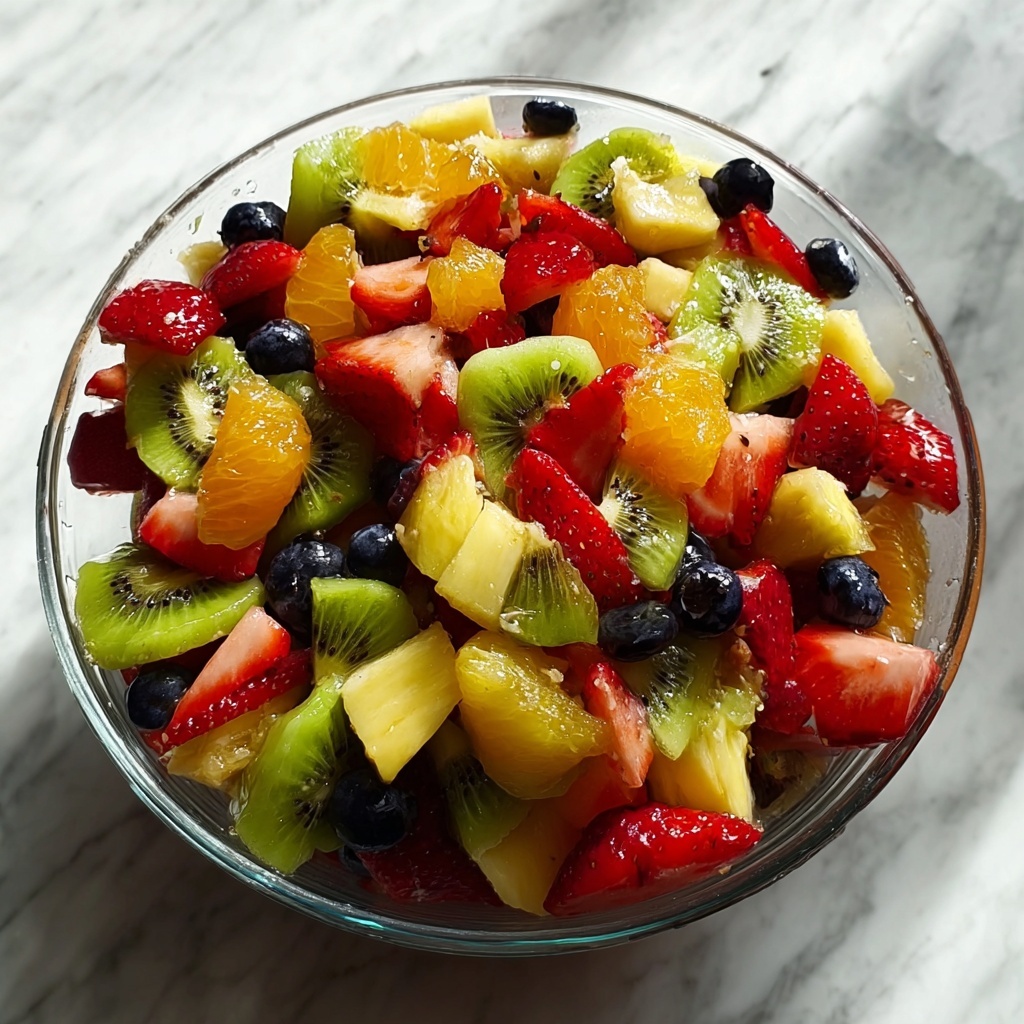 Rainbow Fruit Salad with Honey Lime Dressing Recipe - Recipe Image