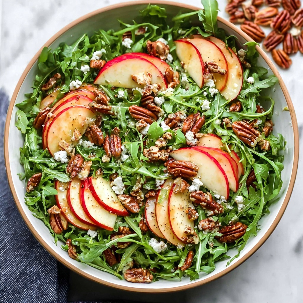Zesty Apple Arugula Salad with Crunchy Maple Pecans Recipe - Recipe Image