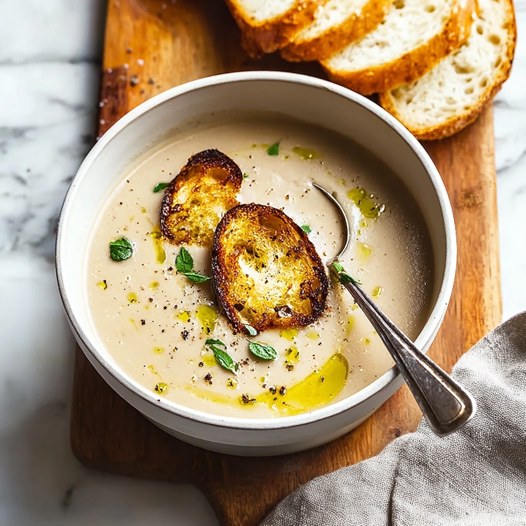 Comforting Classic Garlic Soup for Cozy Nights In Recipe - Recipe Image