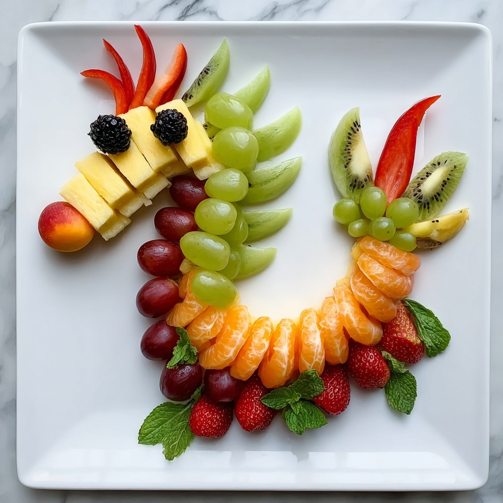 Dragon-Shaped Fruit Platter Recipe - Recipe Image