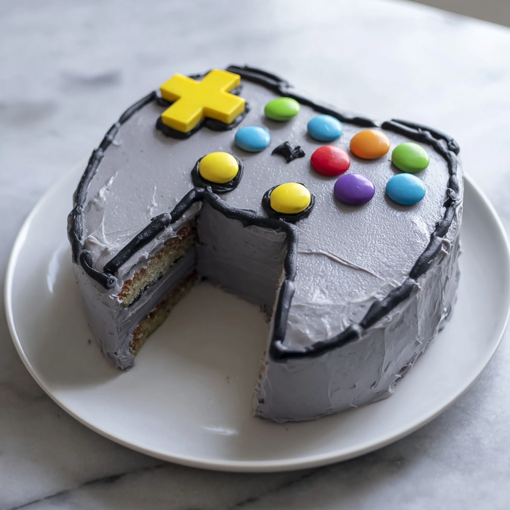 Pixel Perfect Game Controller Cake Recipe - Recipe Image