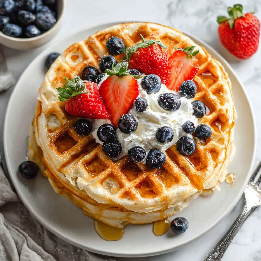 Cottage Cheese Waffles: High-Protein Breakfast Recipe - Recipe Image