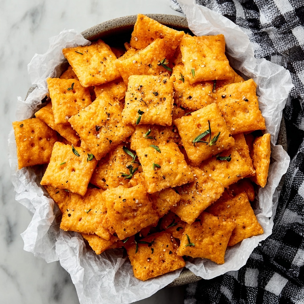 Homemade Cheese Crackers Recipe - Recipe Image