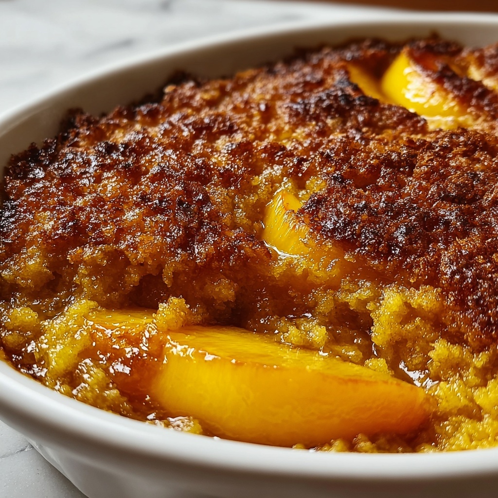 Easy Southern Peach Cobbler Recipe - Recipe Image