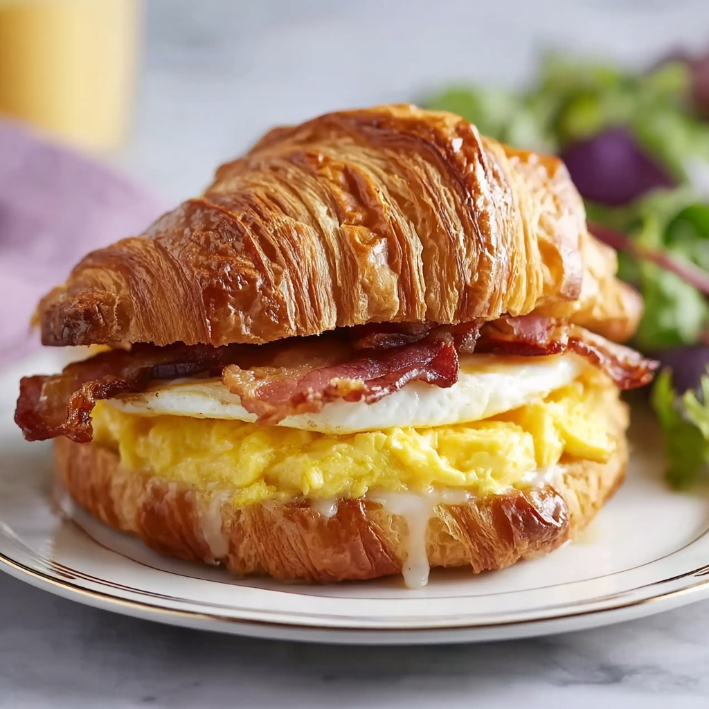 Croissant Breakfast Sandwiches Recipe - Recipe Image
