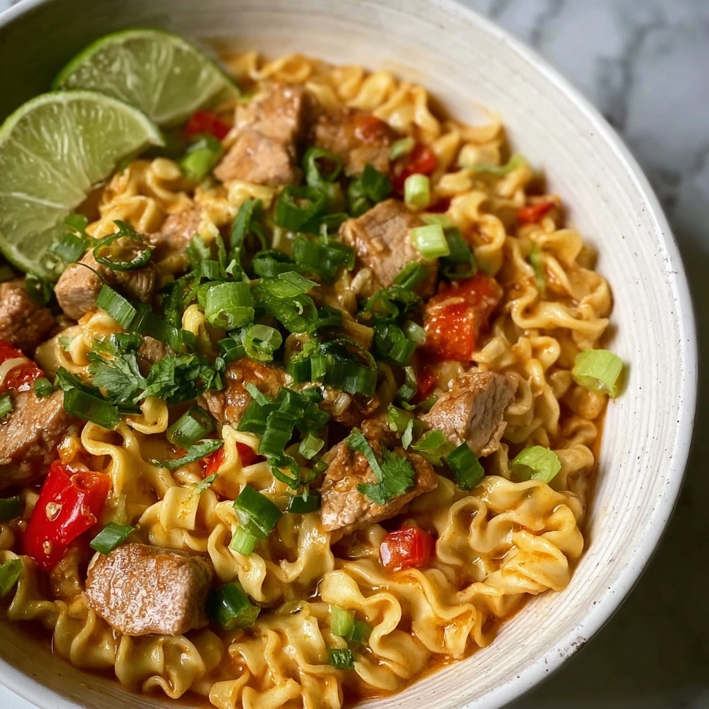 Thai Peanut Chicken Ramen Recipe - Recipe Image