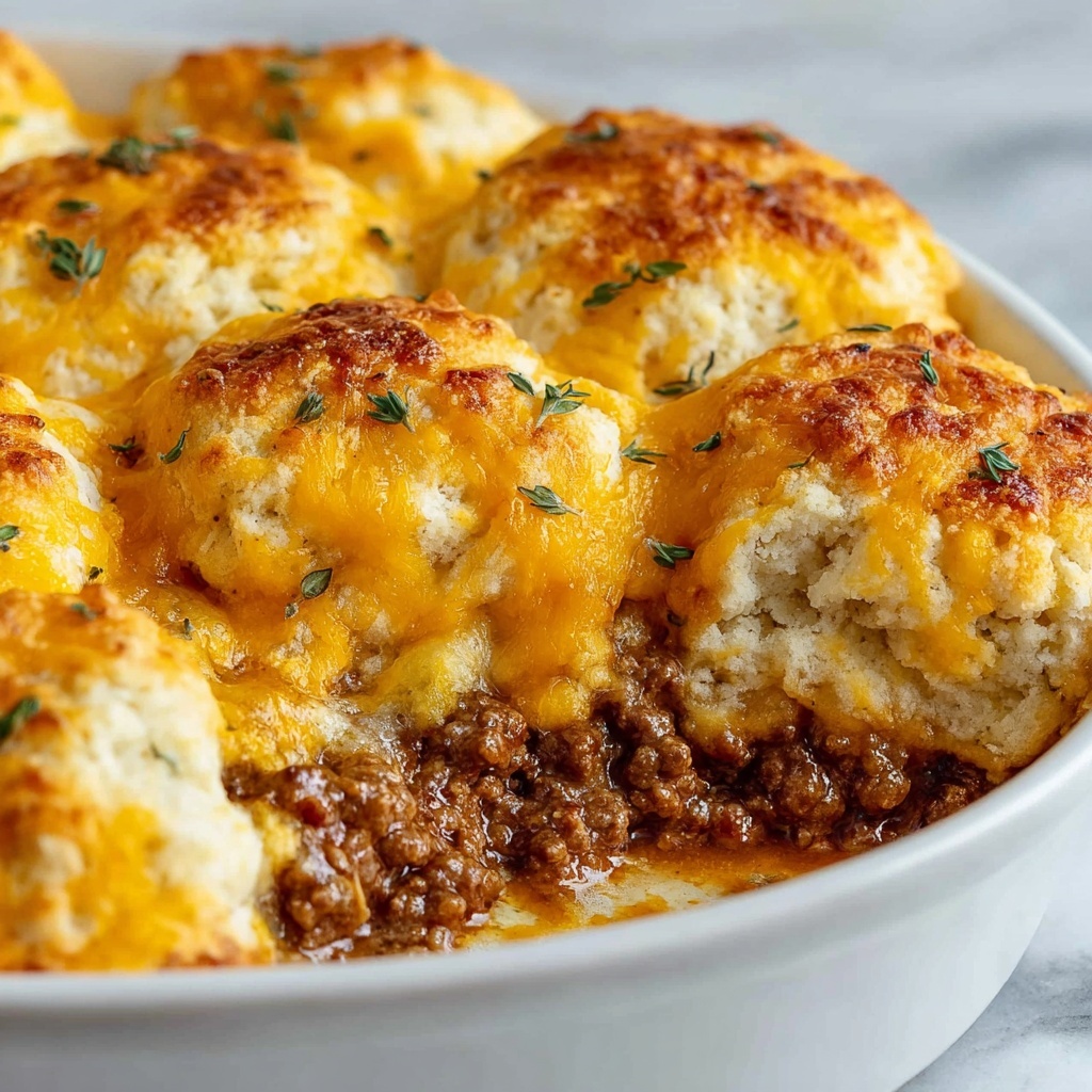 Biscuits and Gravy Casserole Recipe for Easy Breakfast Comfort Recipe - Recipe Image