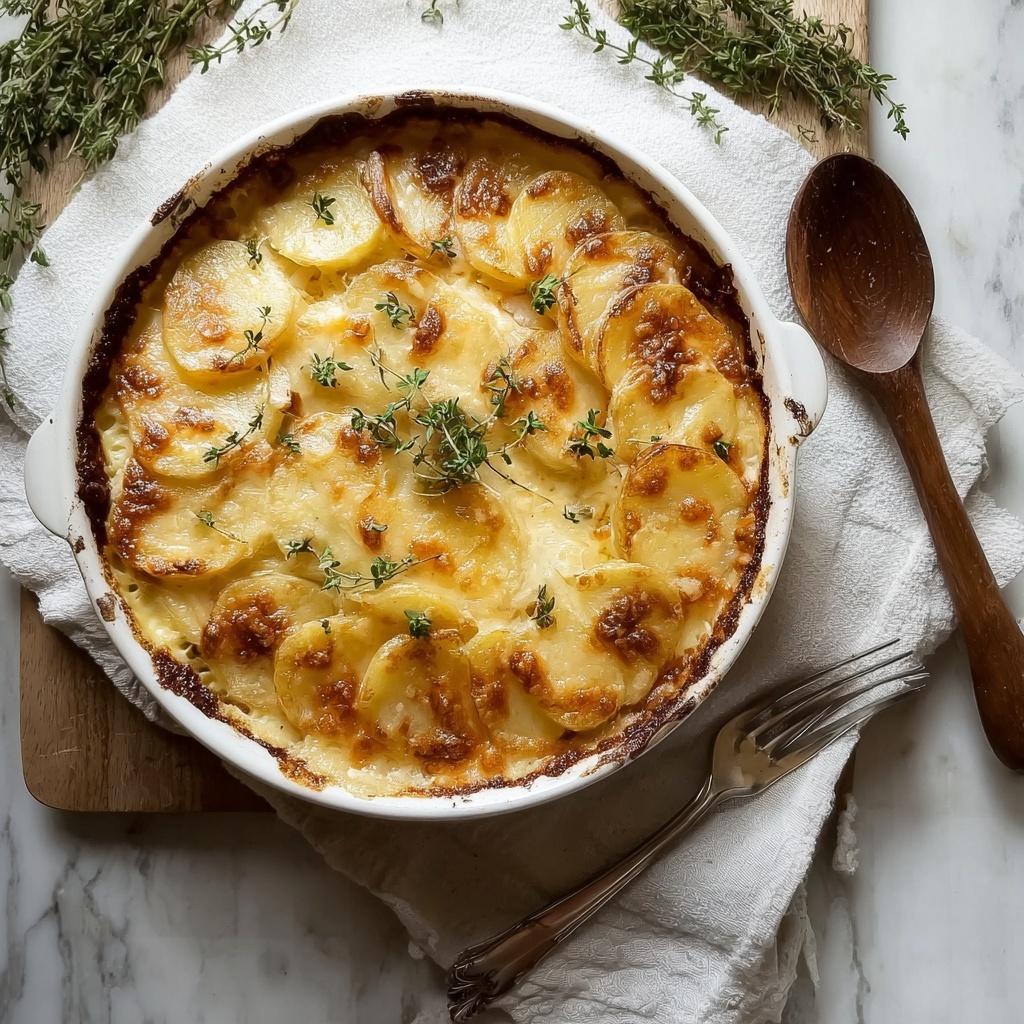 Garlic Potato Gratin Recipe - Recipe Image