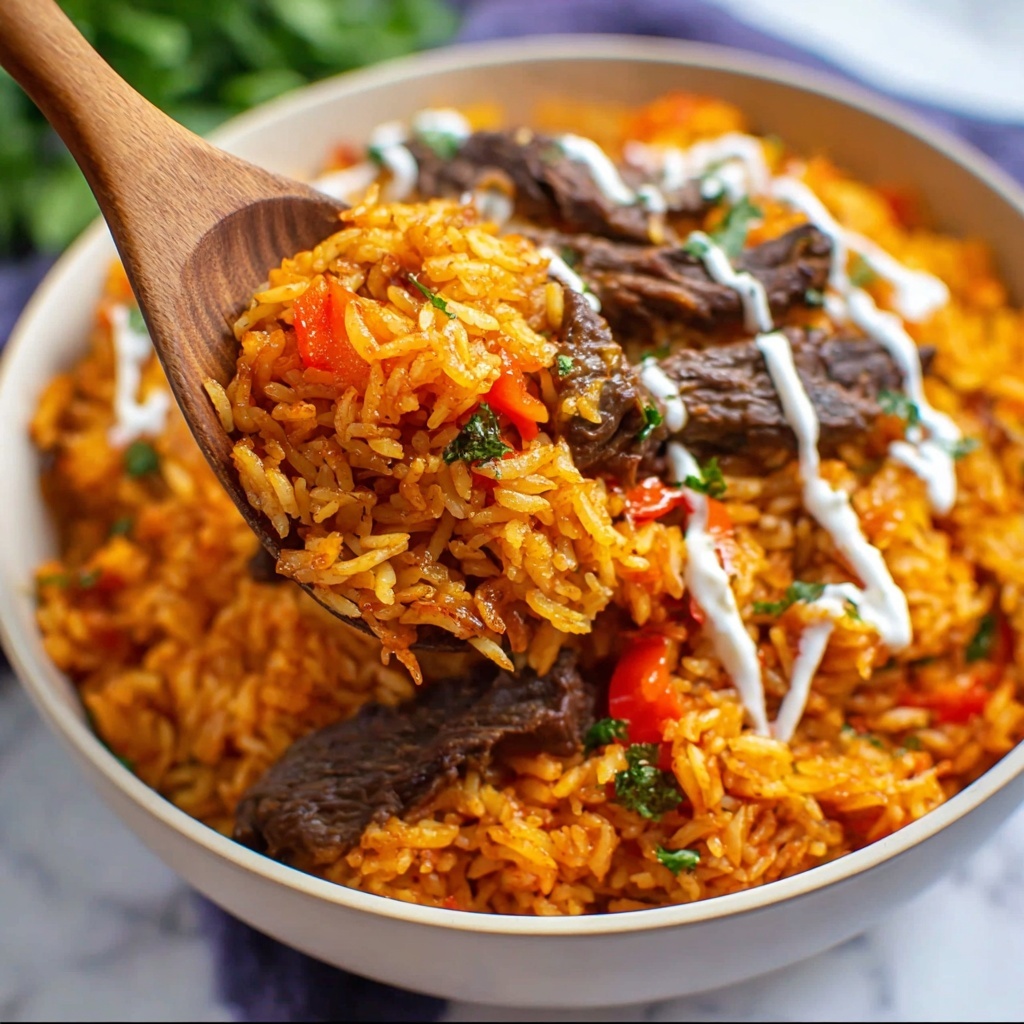 Steak and Queso Basmati Rice Recipe - Recipe Image