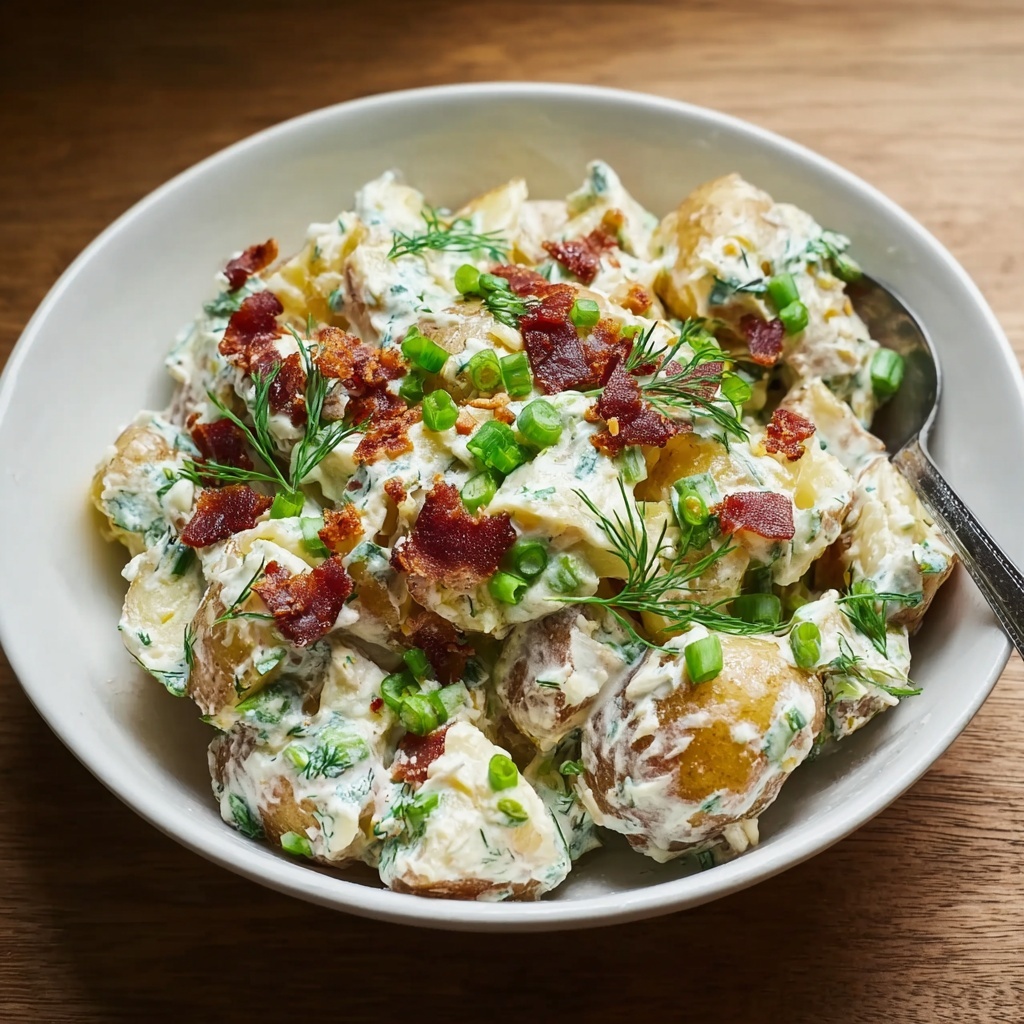 Crispy Smashed Potato Salad Recipe - Recipe Image