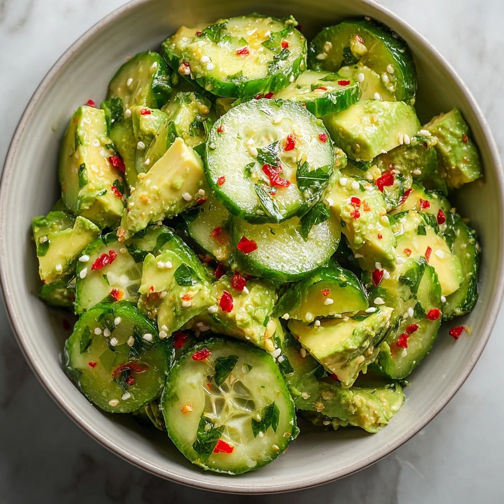 Cucumber Avocado Salad Recipe - Recipe Image