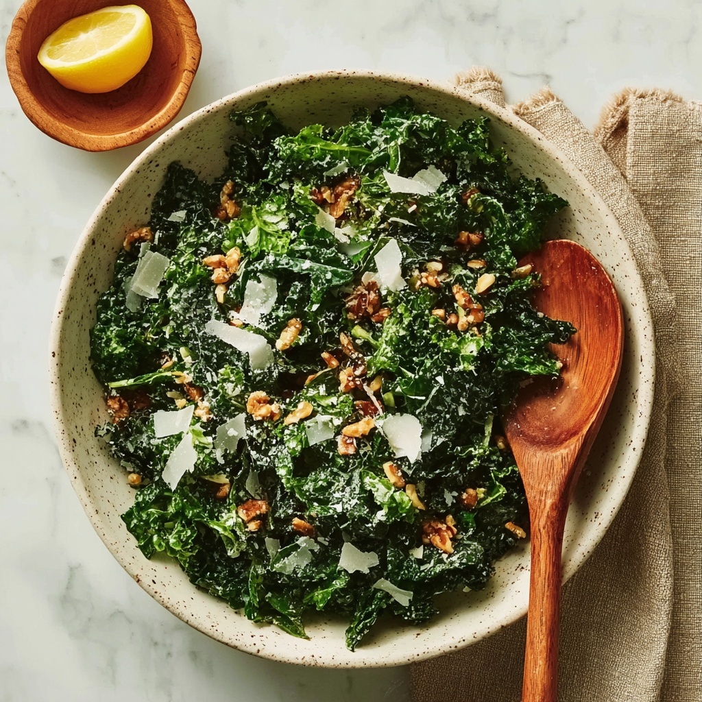 Kale Salad with Lemon Dressing Recipe - Recipe Image