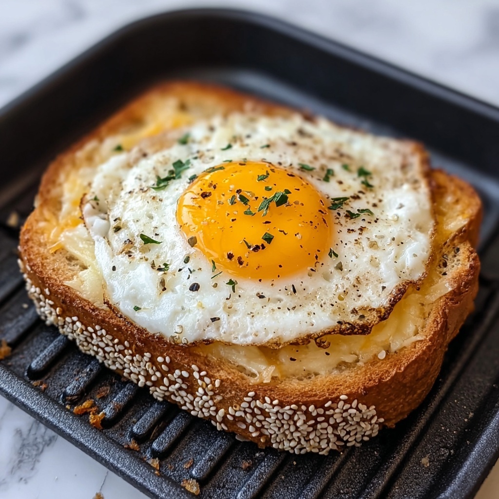 Air Fryer Egg and Cheese Toast Recipe for a Quick, Tasty Breakfast Recipe - Recipe Image