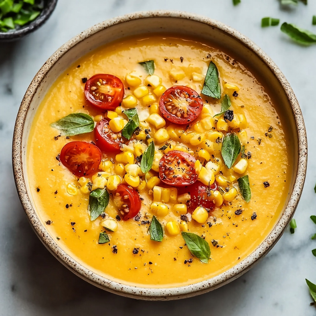 Corn Gazpacho Soup Recipe - Recipe Image
