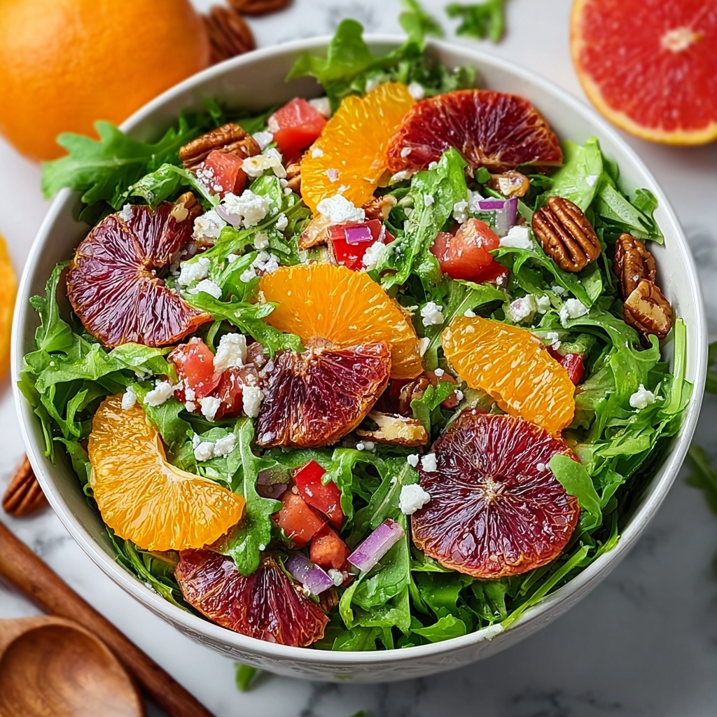 Citrus Arugula Salad with Goat Cheese and Toasted Nuts Recipe - Recipe Image